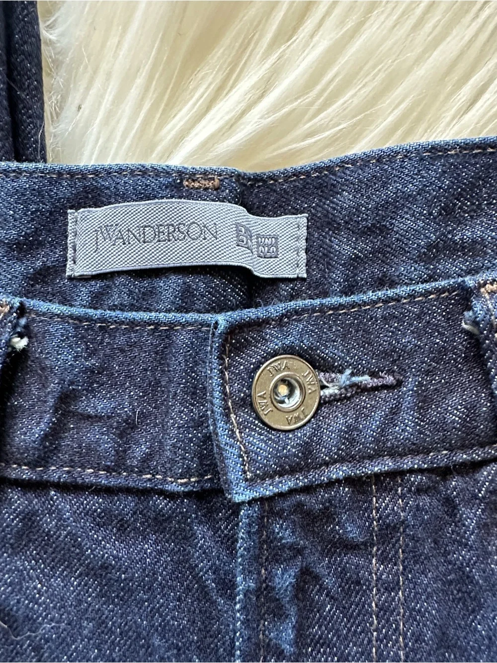 Uniqlo JW Anderson Navy Blue Straight Jeans - Picture 5 of 6